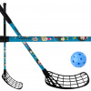 Zone floorball ZUPERHERO 35 (THIN) black (+ball) čierna / modrá, Ľavá (ľavá ruka dole), 65cm (=75cm)