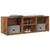 vidaXL Skrinka na topánky staré drevo 105x35x35 cm drevotrieska - Hnedá - 212882-196170