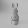 Zajačik LUMIO – svietiaca veľkonočná dekorácia Farba: Biela