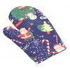 Bellatex chňapka Vianoce CH/903 vianočný motív modrý 28x18 cm