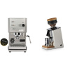 Profitec GO, brushed stainless steel + Eureka Mignon Single Dose, White & Oak