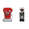 Ascaso Dream PID, Love Red + Eureka Mignon XL, CR black