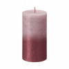 Bolsius Rustic, Vianočná Sunset Ash Rose+ Red 130/68 mm