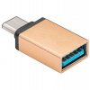 Adaptér PREMIUMCORD USB 3.1 C/male - USB 3.0 A/samica, zlatá, OTG (kur31-07)