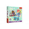 Trefl Puzzle 2v1 + pexeso Šťastný deň Lilo&Stitch 27,5x20,5cm v krabici 28x28x6cm