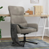 zahrada-XL Relaxačné kreslo bledosivé zamatové 341108