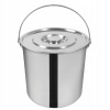20L NEREZOVÉ VEDRO S VIEČKOM, VEDRO NA MLIEKO, KUCHYNSKÉ VEDRO 27*27*30CM
