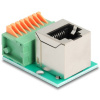 Delock RJ45 sieťový adaptér [1x RJ45 zásuvka - 1x zásuvka] zelená, strieborná; 90653