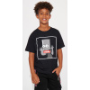 Detské čierne tričko Mini Rude Bart s potlačou #Veľkosť 5 Farba Čierna