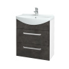 Dreja Umývadlová skrinka TAKE IT SZZ2 65 - N01 Biela lesk / Úchytka T01 / D16 Tmavý betón