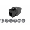 Solarix Samorezný keystone CAT6 UTP RJ45 čierny SXKJ-6-UTP-BK-SA 25286801