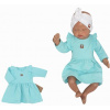Z & Z Detské teplákové šatôčky/tunika Princess - tyrkys Z&Z 8596309305158