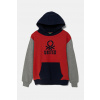 Detská bavlnená mikina United Colors of Benetton viac farieb, s kapucňou, s potlačou, 3UNIC204R 3UNIC204R.G.Seasonal viacfarebná 150