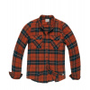 Vintage Industries Sem flanelová košeľa, oranžová kockovaná - 3XL