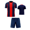 Pánsky futbalový set Givova Stripe, tmavomodrá/ červená Veľkosť: L