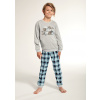 Chlapčenské pyžamo s patentom Koala 158-164 Šedá Dlhé