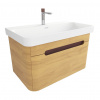 Swiss aqua technologies Koupelnová skříňka s umyvadlem SAT Fusion 77,5x43x45 cm dub medový mat SATFUSION80DMMWBA