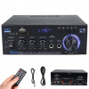 AK45 STEREO AUDIO ZOSILŇOVAČ HIFI 40 W+40 V MINI PREHRÁVAČ FM BT5.0 + DIAĽKOVÉ OVLÁDANIE