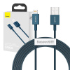 Kábel Baseus Superior Series USB na iP 2,4A 2 m (modrý) 6953156205475