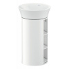 DURAVIT White Tulip samostatne stojaca skrinka pod umývadlo, 2 poličky zľava a zprava, 350 x 410 x 751 mm, biela vysoký lesk, WT423908585
