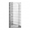 Jika Lyra plus - Sprchové dvere pivotové 800 Ľ/P, sklo dekor stripy, biela H2543810006651