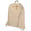 GRS recyklovaný sherpa šnúrkový batoh Bear, 9 l - Prírodná