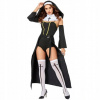 Kostým, maska - Halloween mníška kostým mníšky Nun outfit New Black (Halloween mníška kostým mníšky Nun outfit New Black)