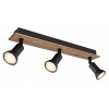 Globo Lighting Drew stropné svietidlo 3x35 W čierna-drevená 57998-3W