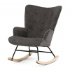 Autronic Houpací křeslo, šedá, látka, AK-373 GREY2