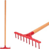 Strend Pro Garden 211869 Hrábě Herrison 9357, zahradní, plastové, 9 zubů, mini, s násadou