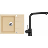 Set Sinks G1950XC (dřez Linea 600 XC Sahara 50 + baterie Elka Černá matná)