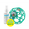 Hračka OBALL RATTLE 10cm 0m+ dark turquoise+50ml Aquaint