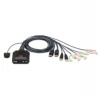 ATEN 2-portový DisplayPort KVM s káblovým prepínačom, zvuk (CS-22DP)