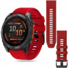 Silikónový pásik FIT 26 mm červený pre Garmin Fenix 8 51 mm /7X/6X Pro/6X/5X