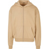 BUILD YOUR BRAND BY 192 / Pánska mikina s kapucňou na zips, z ťažkej bavlny - union beige XL