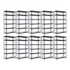 Trestles 10x Policový regál RR2 2300x1200x450, černý 10XRR2-KLB4512-6