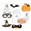 Sada doplnkov do fotobúdky FOTOBUDKA Upír Čarodejnica Tekvica na Halloween