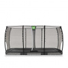 EXIT TOYS Exit Allure Classic prízemnná trampolína s ochrannou sieťou priemer 244x427cm, čierna farba