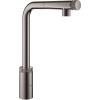 GROHE Minta drezová batéria s technológiu SmartControl, s vyťažiteľným výtokom, výška výtoku 314 mm, tmavý grafit, 31613A00