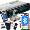 Autorádio 1-DIN RDS Bluetooth USB AUX Pilot ODNÍMATEĽNÝ PANEL