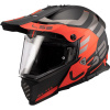 LS2 Helmets LS2 MX436 Pioneer EVO ADVENTURER Matt Black Orange - XS