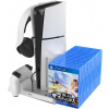 NONAME iPega P5S023 Multifunkční Nabíjecí Stojan s Chlazením pro PS5/PS5 Slim White