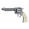 Vzduchový revolver Umarex Colt SAA .45 Diabolo nikl 4,5mm + Sada 5ks bombiček CO2 12g