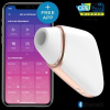 Stimulátor klitorisu s aplikáciou Love Triangle White Satisfyer