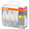 LED žiarovka E14 4,5W = 40W 2700K sviečka Osram 3ks (3 balenie)