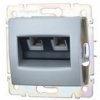 Legrand Slovensko, s.r.o. Valena - 770238 - Dátová zásuvka 1xRJ45 UTP Cat.5e - Hliník