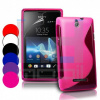 Sony Xperia E - C1505 - Farebné Silikónové Púzdra Farba Čierna #SIX000003