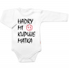 Body dlhý rukáv Handry mi kupuje matka Baby Nellys biele