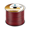CABLETECH dvojlinka 2 x 0,35mm², čierno-červená, 100m, Cu KAB0381