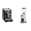 La Pavoni Mini Cellini, black + Eureka Atom Specialty 75, white
